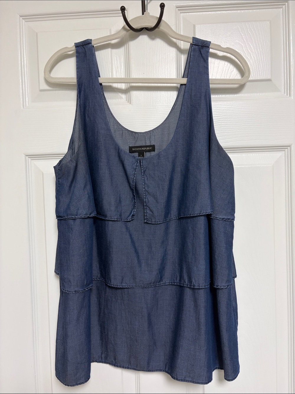 Banana Republic Tiered Denim Top